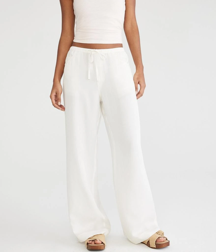 Aeropostale Low-Rise Wide Leg Twill Pants 1