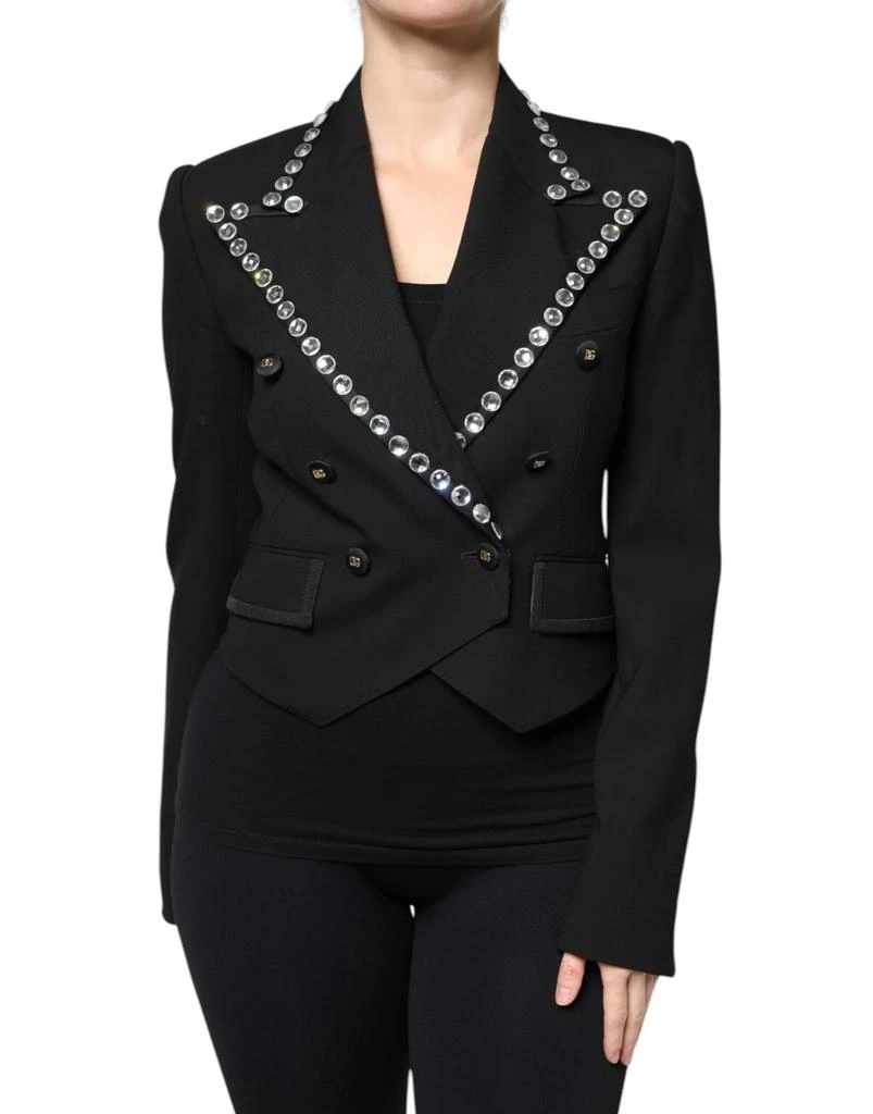Dolce 
Gabbana Crystal Double Breasted Blazer Women
s Jacket
