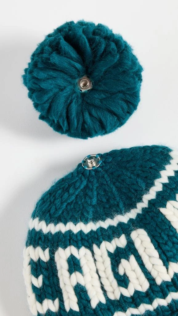 Lele Sadoughi Eagles Beanie with Yarn Pom Pom 6