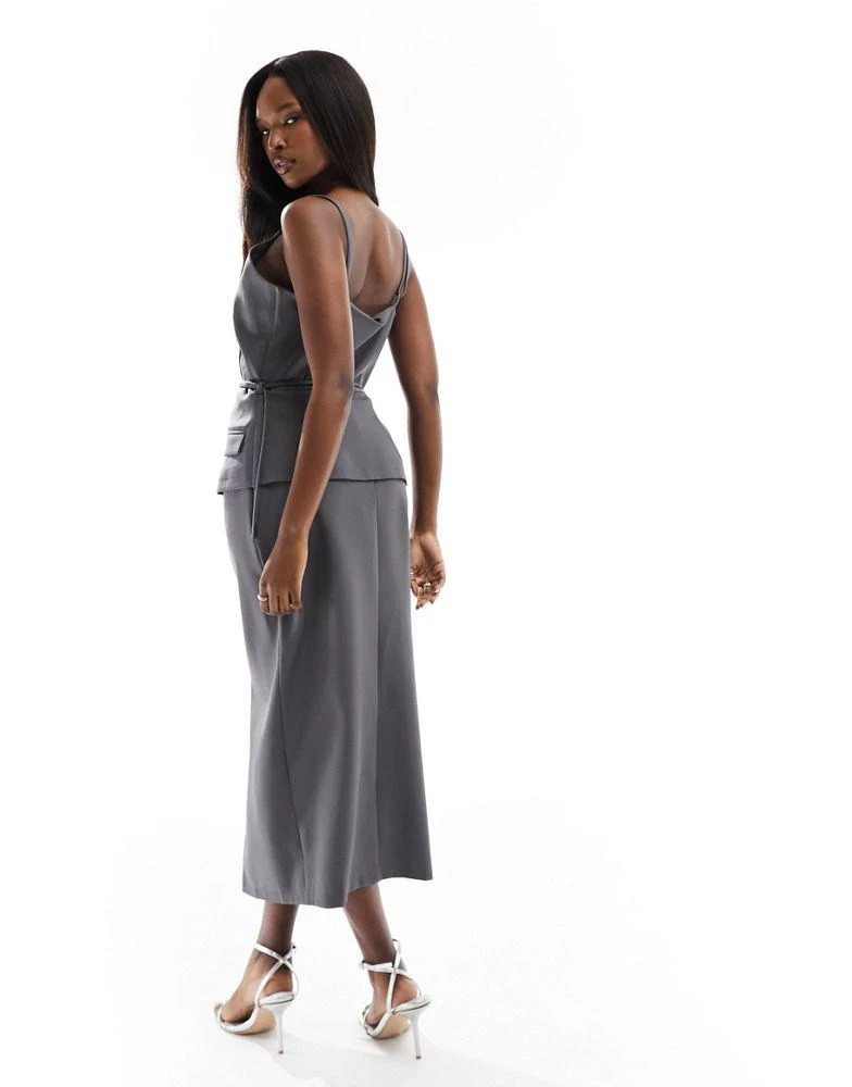 Midaxi Dress Belted Jumper Dress Threadbare Women's Chocolate Brown Belted  Roll Neck Midi Dress