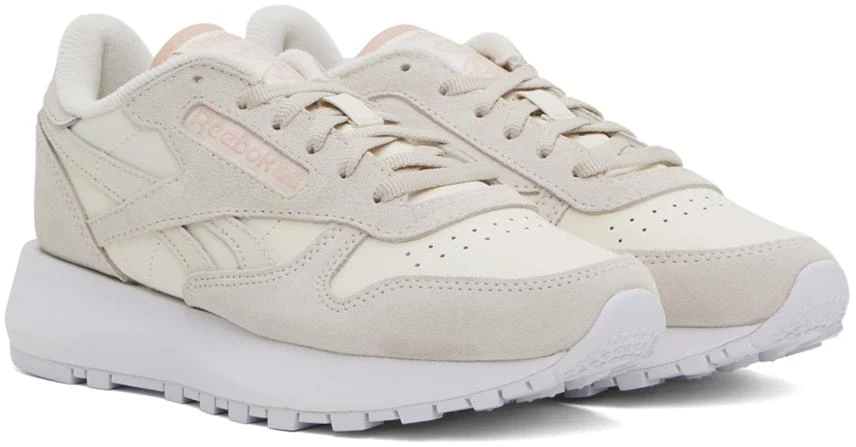 Reebok Classics Off-White & Taupe Classic Leather Sneakers 4