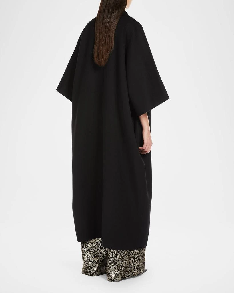 Max Mara Gitano 3/4-Sleeve Oversized Wool Coat 3