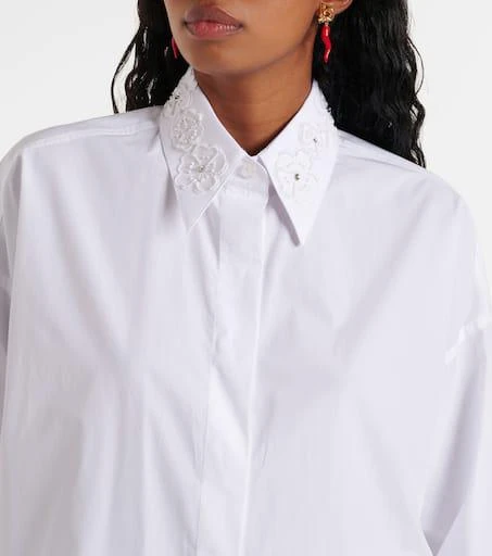 Dolce 
Gabbana Embroidered cotton poplin shirt 4