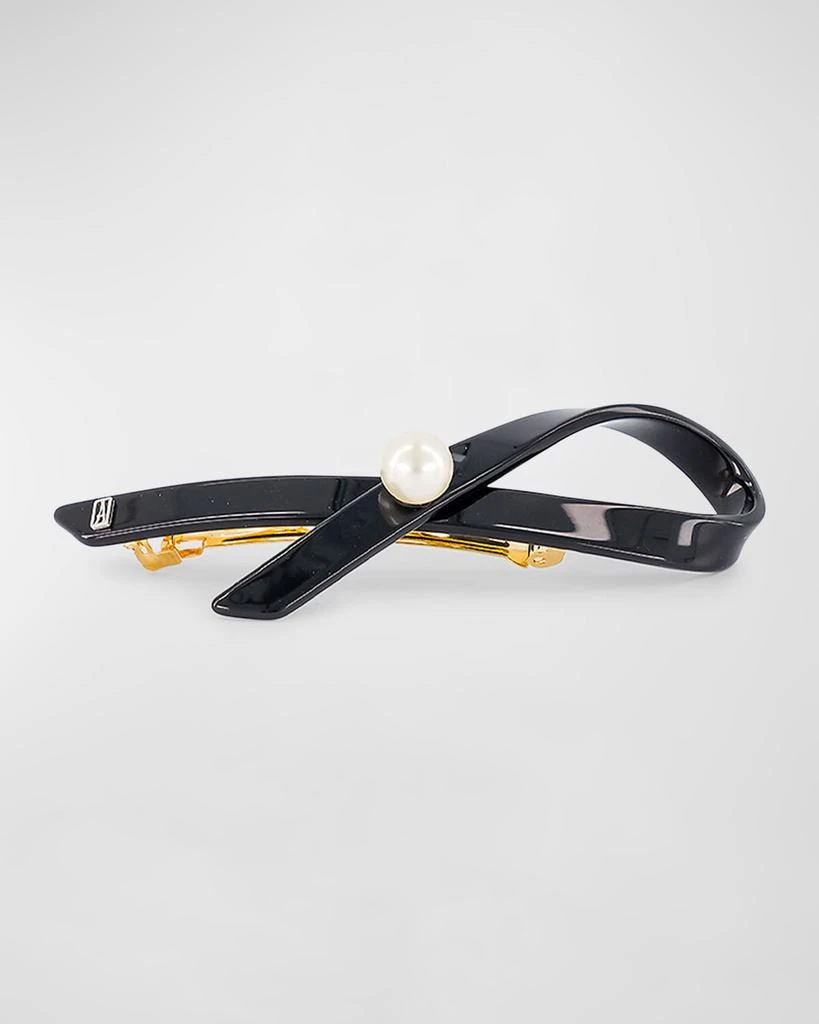 Alexandre de Paris Pearly Ribbon Barrette 4