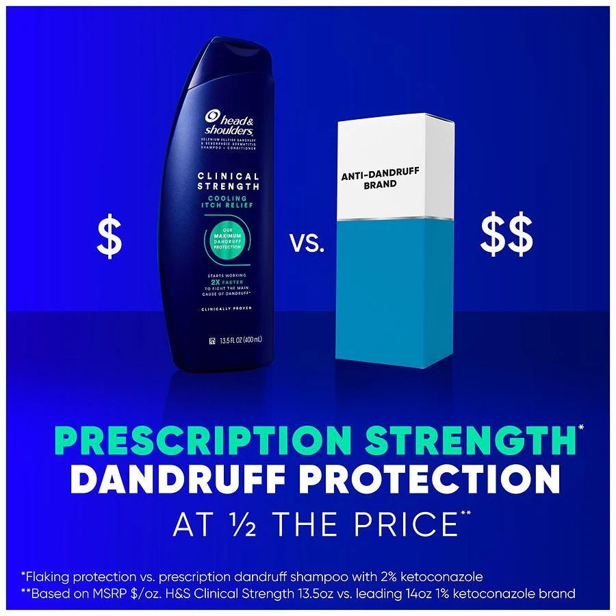 Head & Shoulders Cooling Itch Relief Shampoo, for Stubborn Dandruff 2