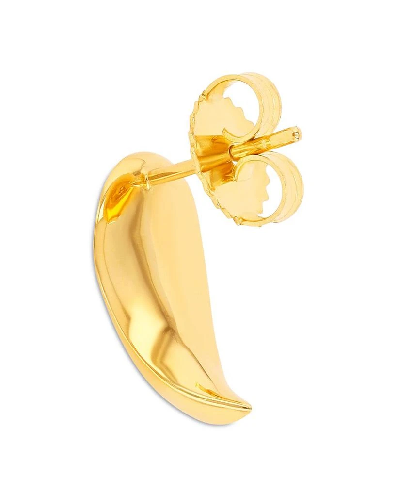 Suzanne Kalan Golden Curved Claw Stud Earrings in 18K Yellow Gold 2