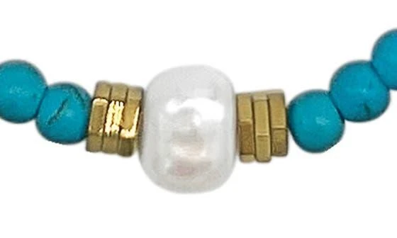 ADORNIA 14K Gold Plated Beaded Necklace 4