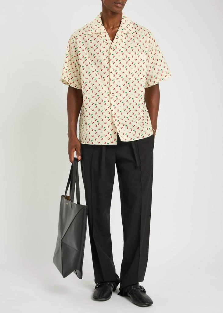 Valentino Cherryfic printed cotton-poplin shirt 4