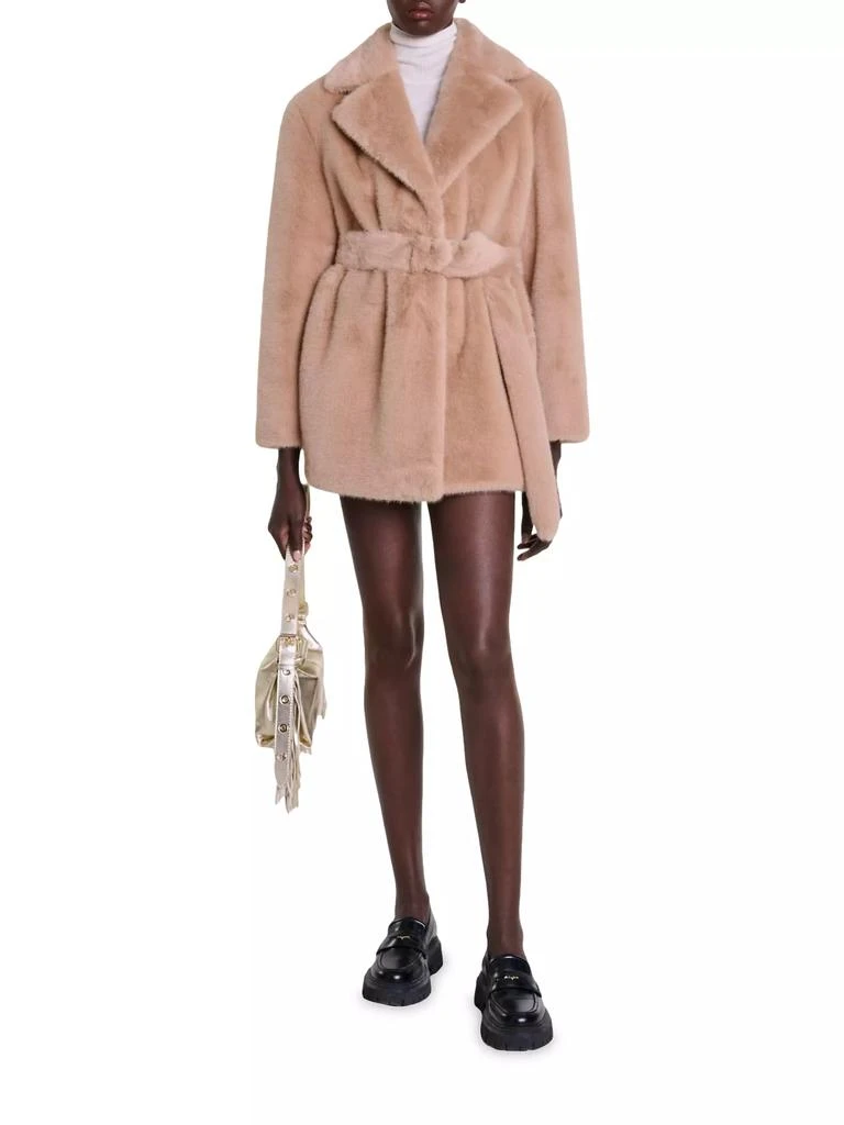 Maje Faux Fur Coat 8