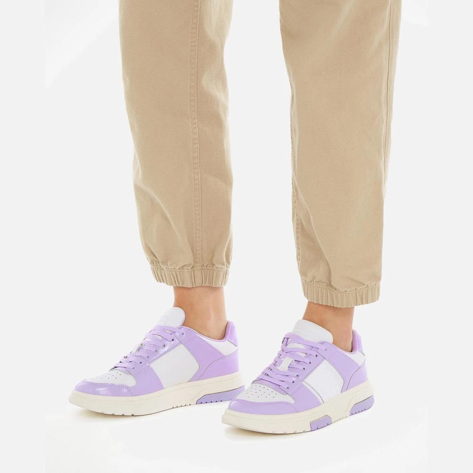 Tommy Jeans TOMMY JEANS WOMEN'S PATENT LEATHER CUPSOLE TRAINERS 4