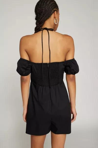 Glamorous Glamorous Off-The-Shoulder Halter Romper 4