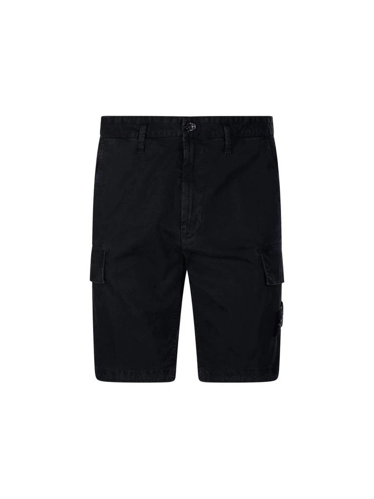 Stone Island Compass Patch Slim-fit Cargo Shorts 1