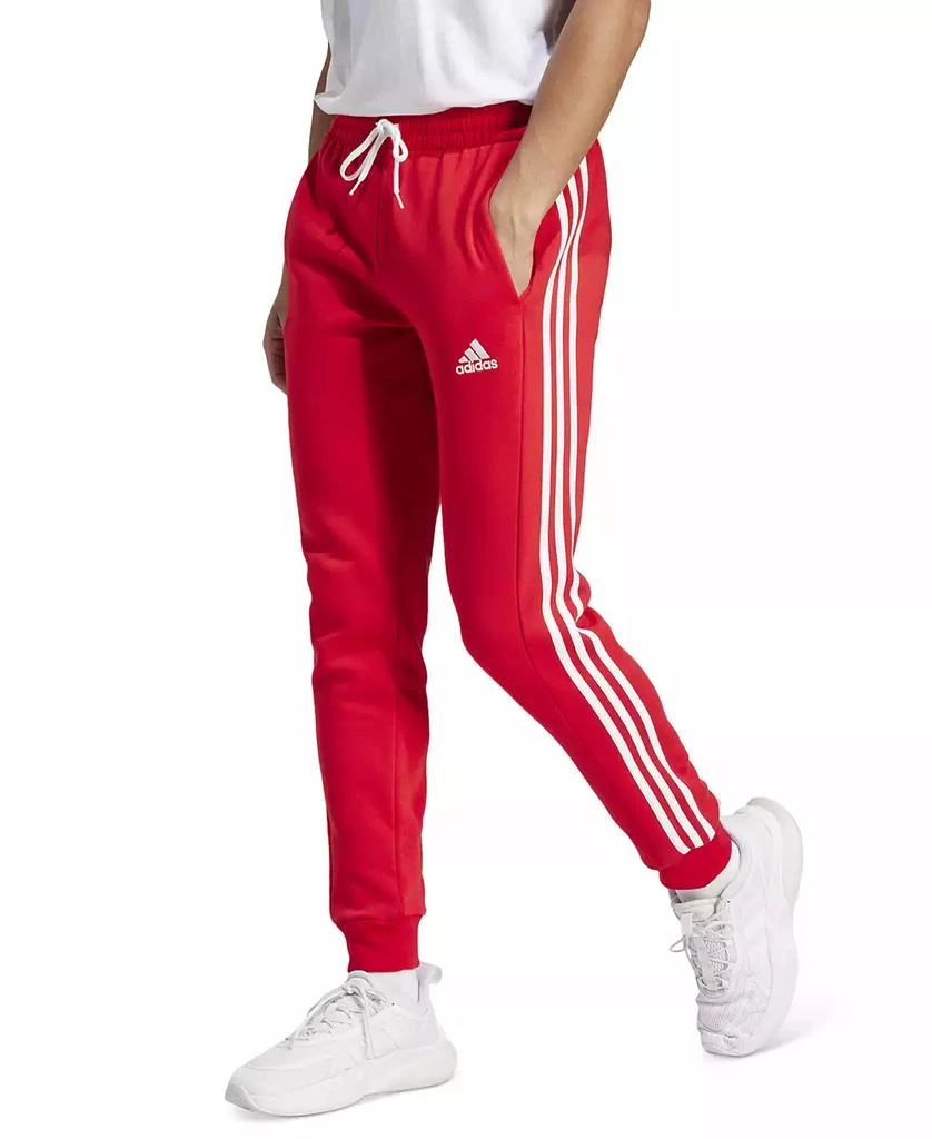 Adidas Men's Essentials 3-Stripes Regular-Fit Fleece Joggers 1