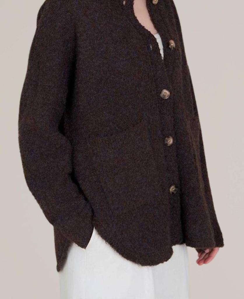 GRADE & GATHER Grade & Gather - Boucle Button Down Cardigan