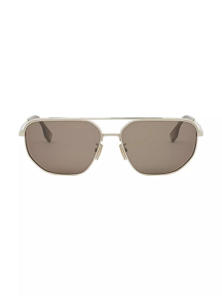 Fendi Fendi Travel 61MM Rectangular Sunglasses 2