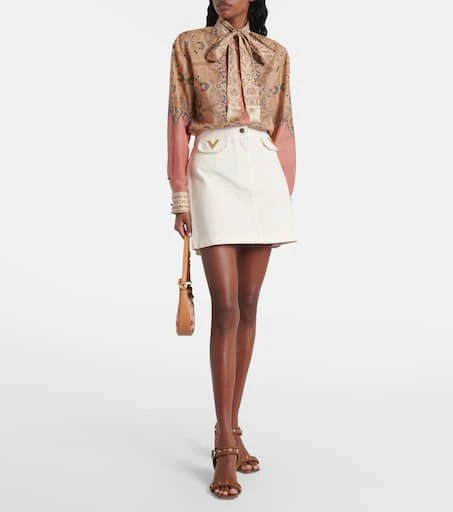 Valentino Voyage Imaginaire cotton muslin blouse 2