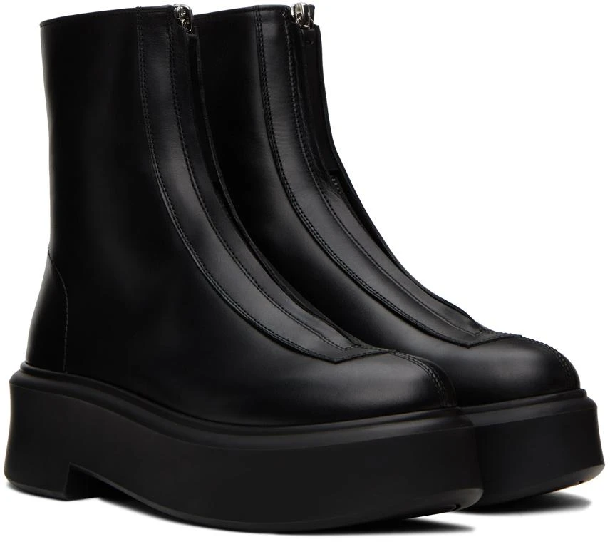 The Row Black Zipped I Boots 4