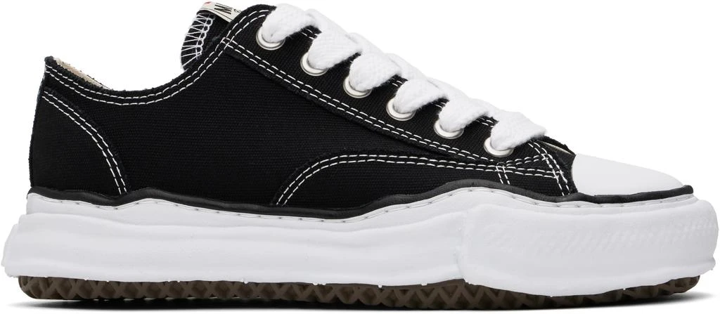 Maison MIHARA YASUHIRO Black Peterson OG Sole Canvas Low-Top Sneakers 1