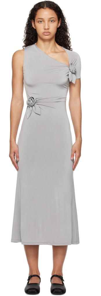 【関税込み】Sandy Liang オフホワイト Pilton ミディアムドレス PILTON DRESS IN IVORY – SANDY LIANG