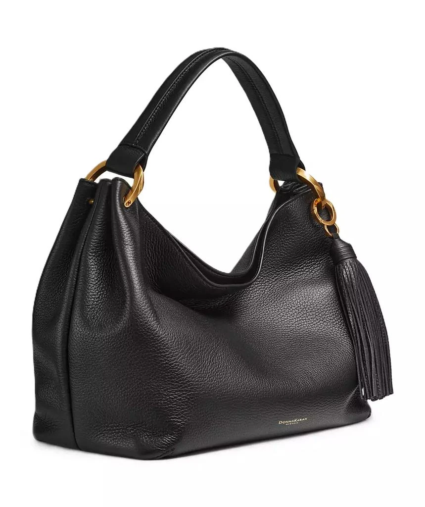Donna Karan Glenwood Leather Shoulder with Tassel Detail 3