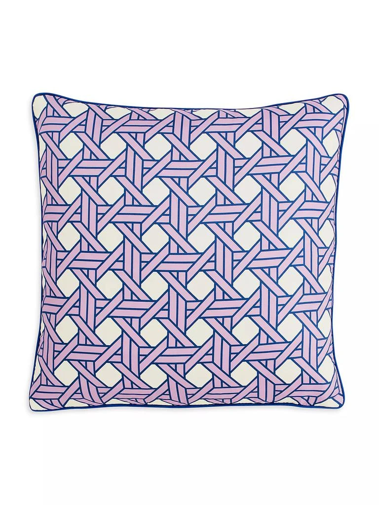 Jonathan Adler Small Silk Basketweave Pillow 1