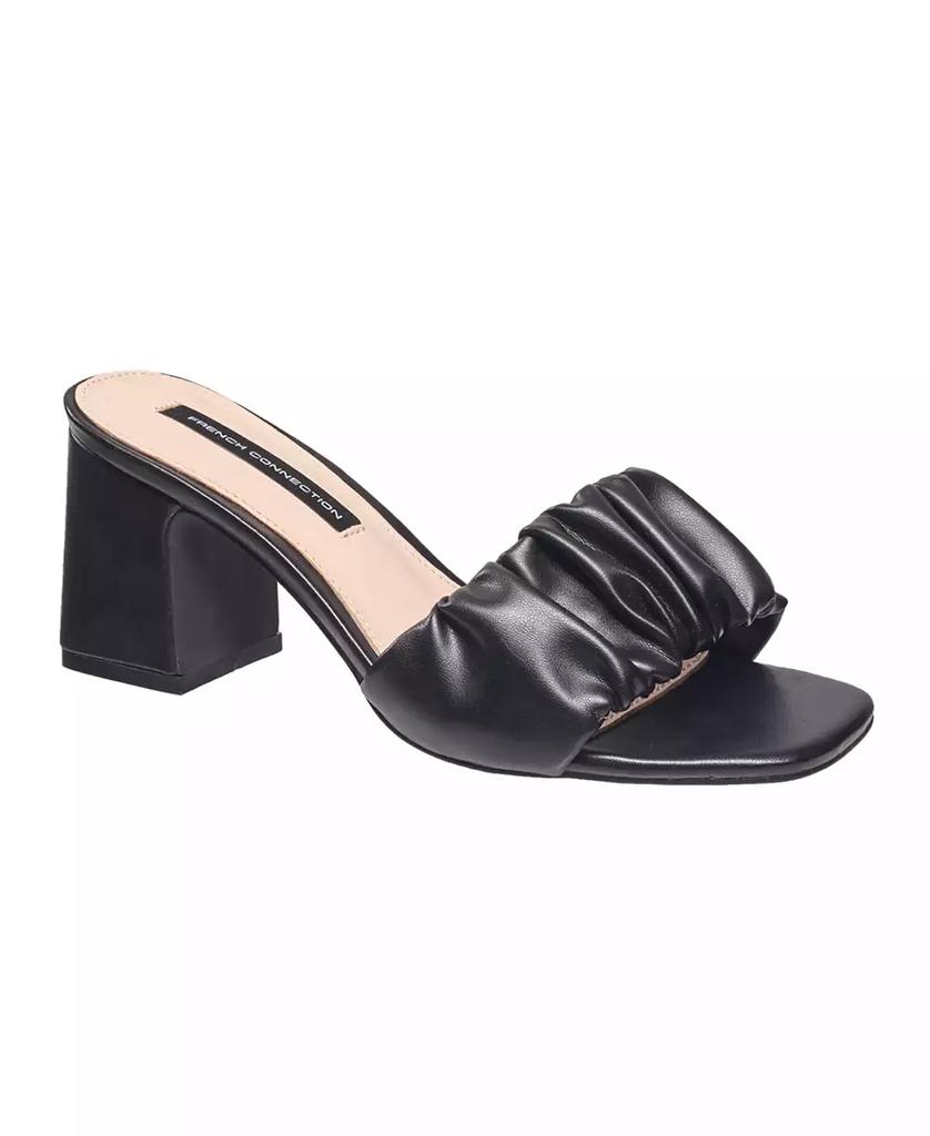 French Connection Women's Block Heel Slide Sandals