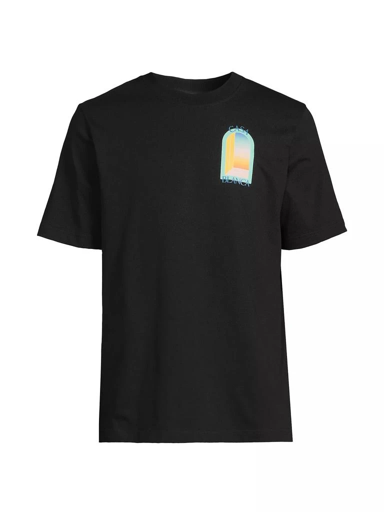 Casablanca Arch Cotton T-Shirt 1