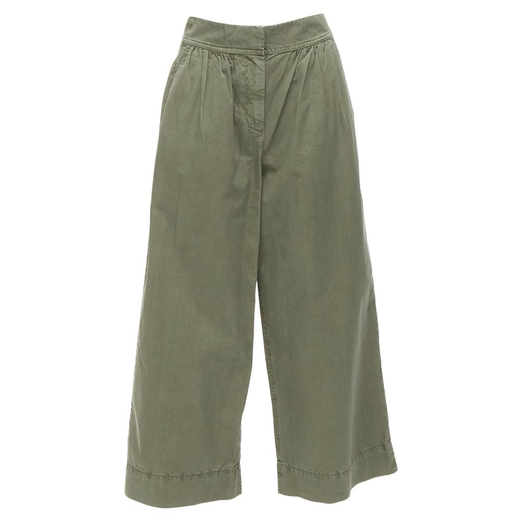 J. Crew J. Crew washed cotton pleat wide safari pants