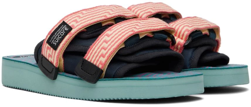 Suicoke Yellow & Pink MOTO-JC01 Sandals 4