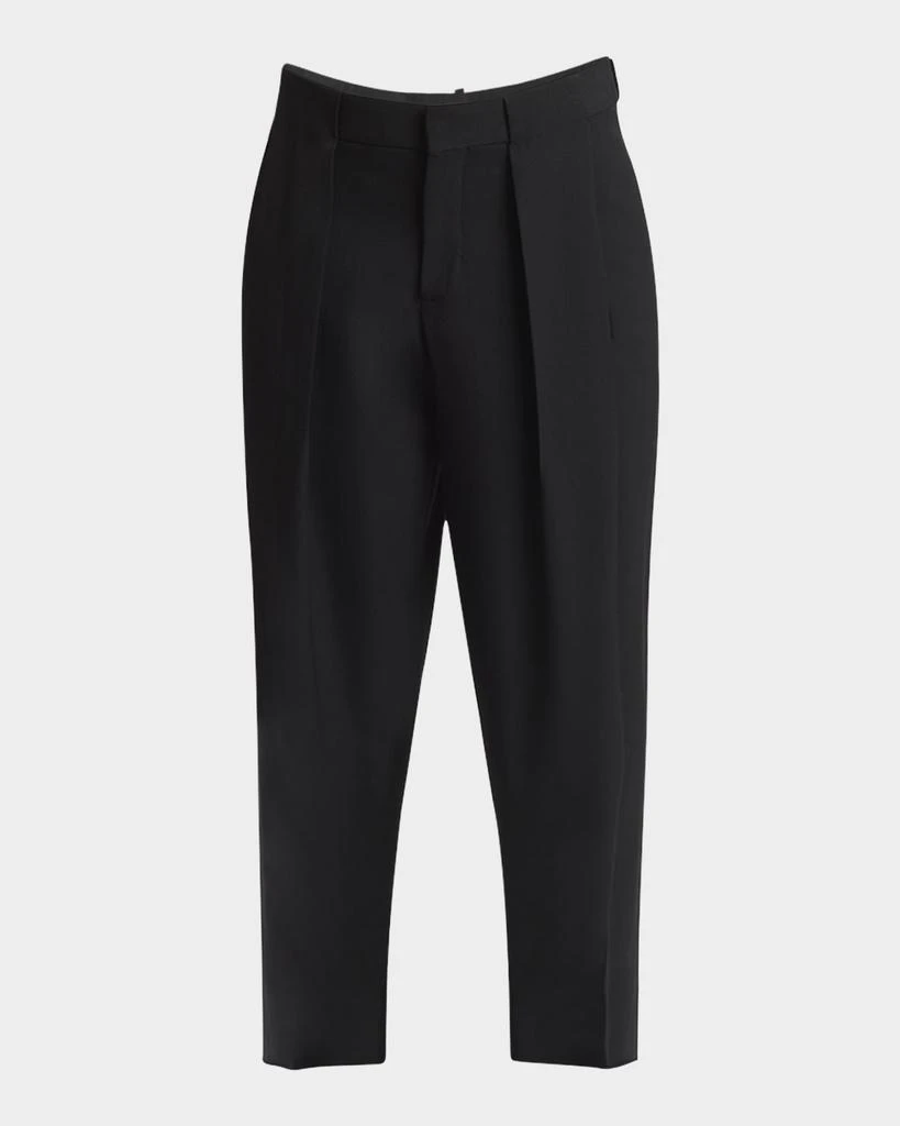 Balmain Men's Pleated Wool Pants 1