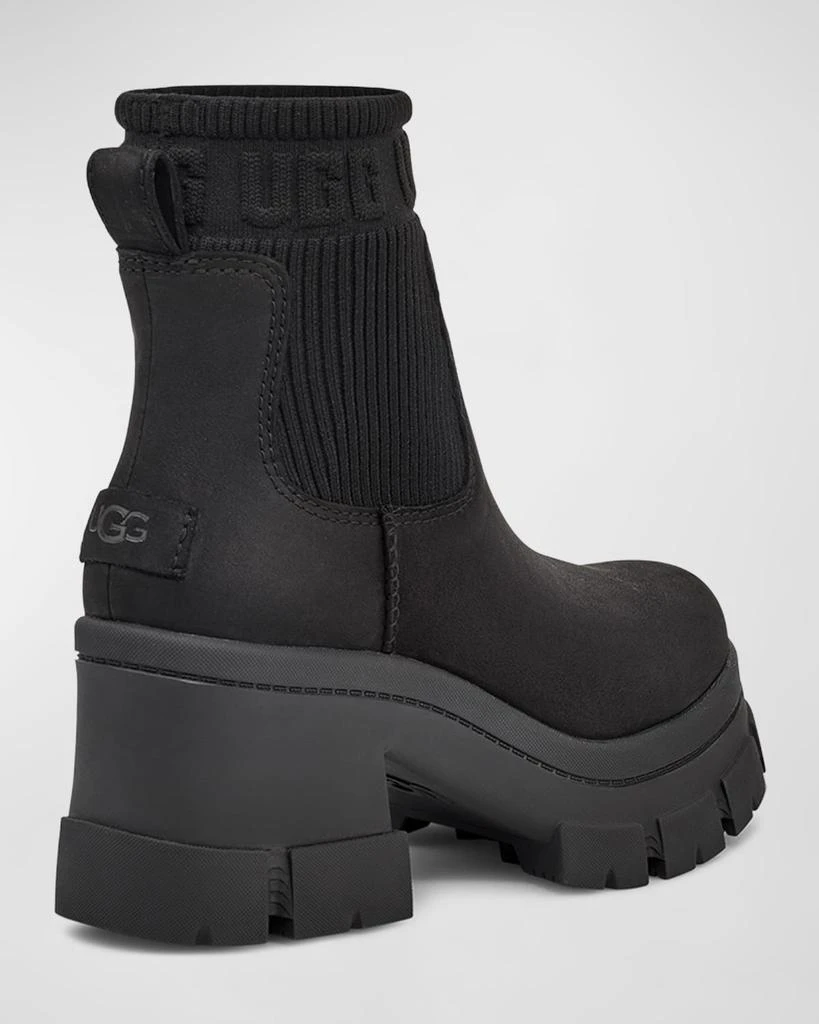 UGG Brooklyn Suede Knit Sock Chelsea Boots 3
