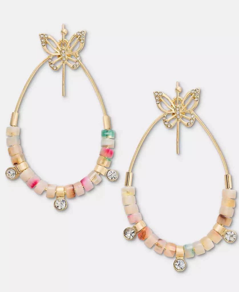 Lonna
Lilly Gold-Tone Butterfly Beaded Teardrop Drop Earrings
