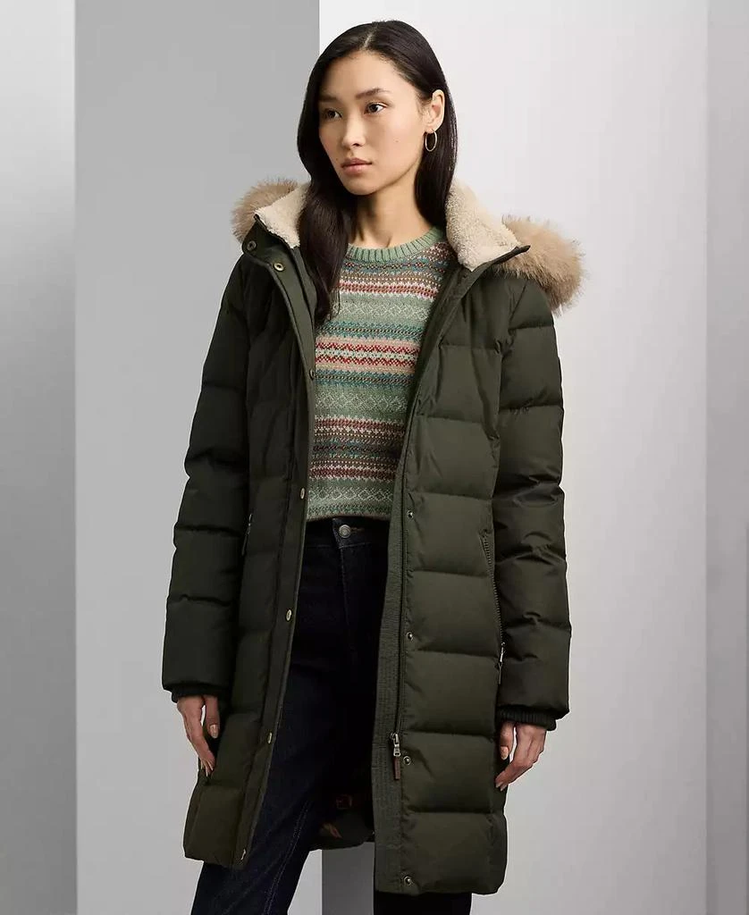 Ralph Lauren Women
s Faux-Fur Hooded Puffer Coat