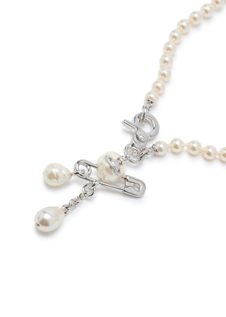 Vivienne Westwood Claude small faux pearl necklace - BeyondStyle