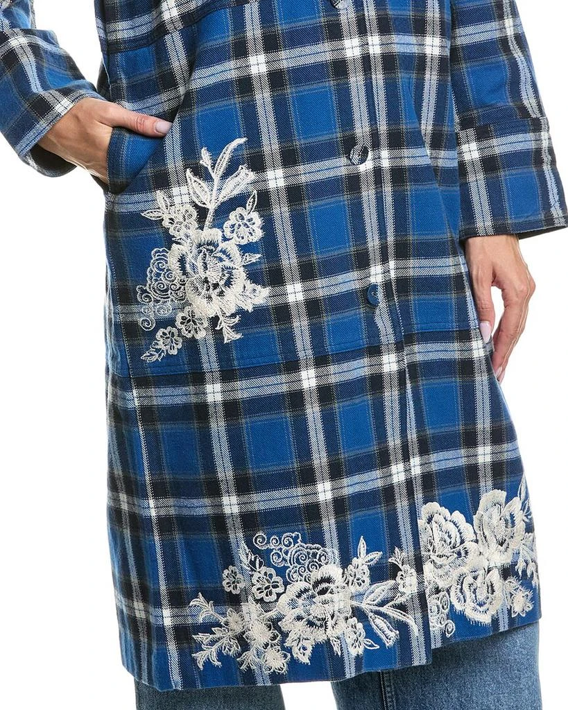 Johnny Was Alicent Silk-Trim Duster Coat 4