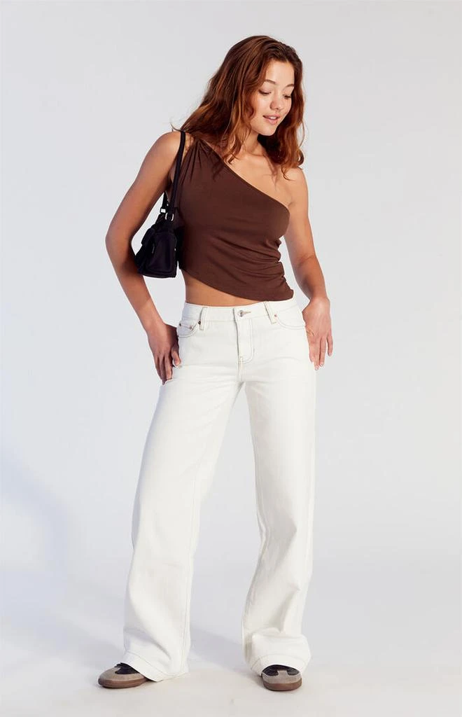 PacSun Casey Low Rise Baggy Jeans Butterfly Stamp 3