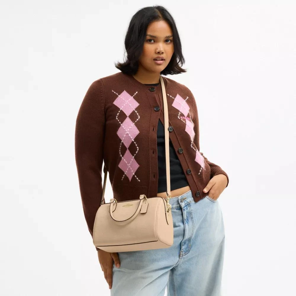 Coach Rowan Satchel Bag In Signature Leather 4