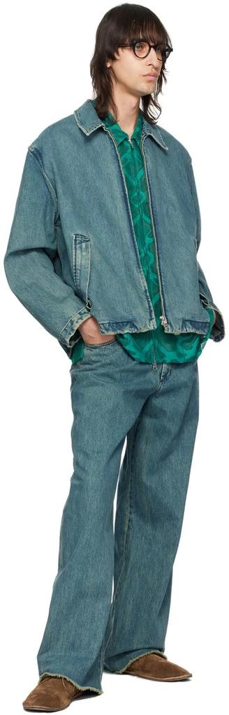 Song for the Mute Green Peacock Shirt 4