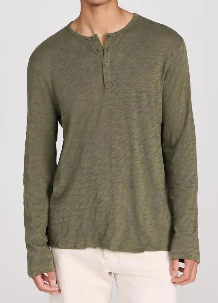 ATM Atm - Slub Jersey Destroyed Wash Henley 1