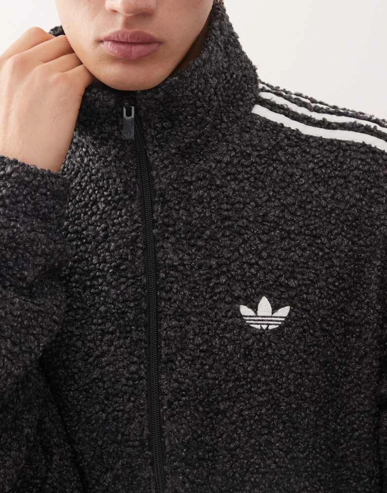 Adidas adidas Originals Boucle Firebird track top in black 5