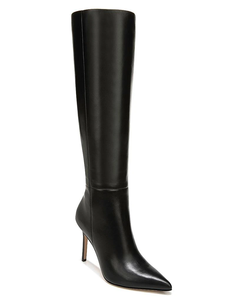 VERONICA BEARD Lisa 95MM Knee-High Wide-Calf Leather Boots 2