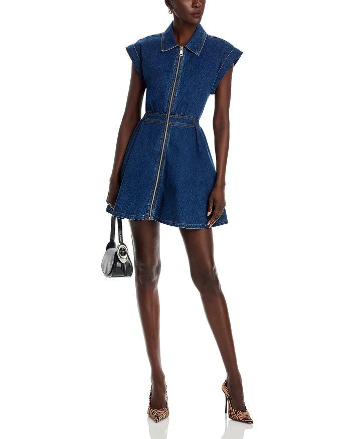 fit and flare jean dress Fit & Flare Denim Mini Dress Medium