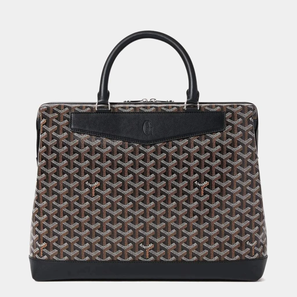 Goyard Goyard Black Leather and Signature Canvas Cisaplin Document Case 1