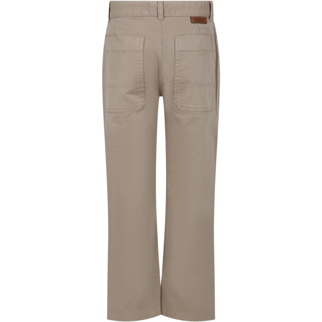 Bonpoint Brown Trousers For Boy With Logo 2