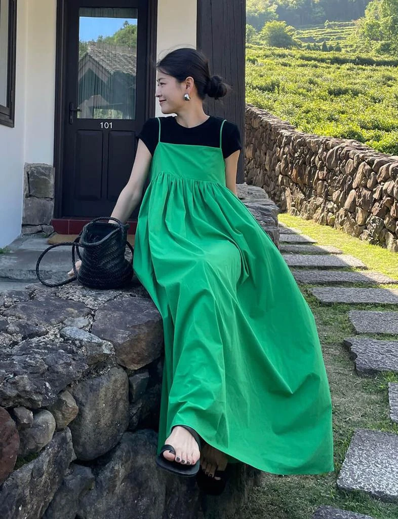 Pixie Market Green Empire Dress 4