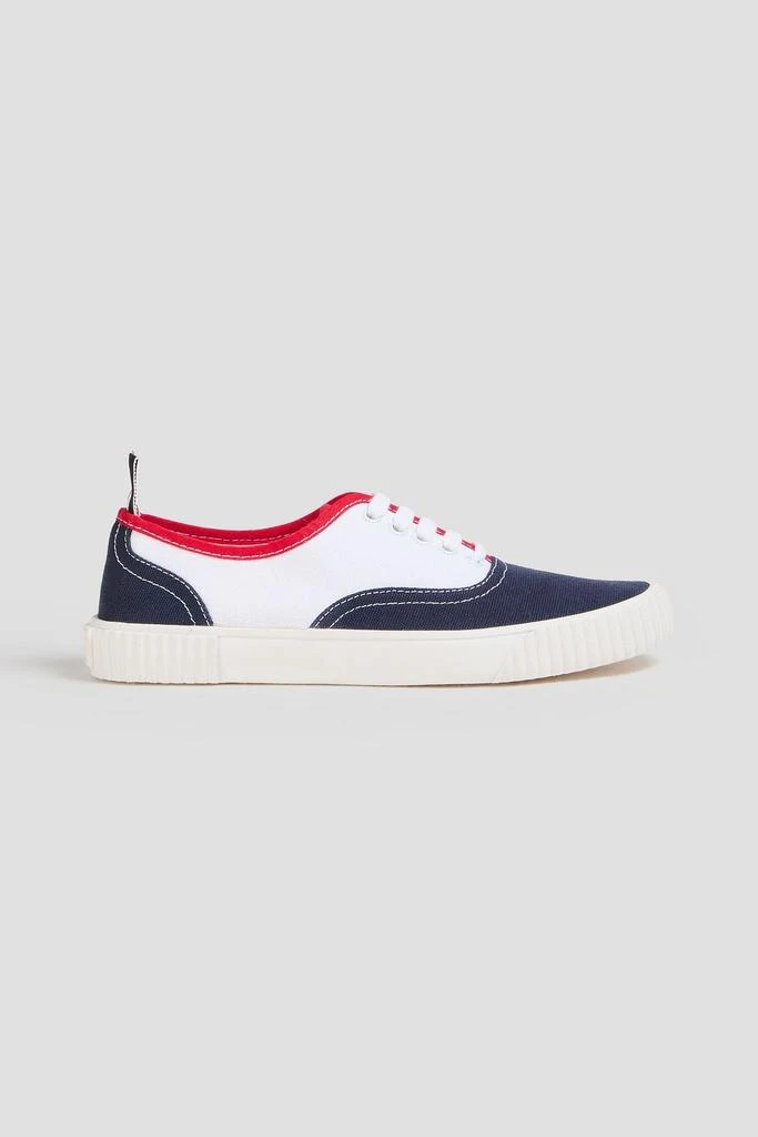 Thom Browne Color-block canvas sneakers 1