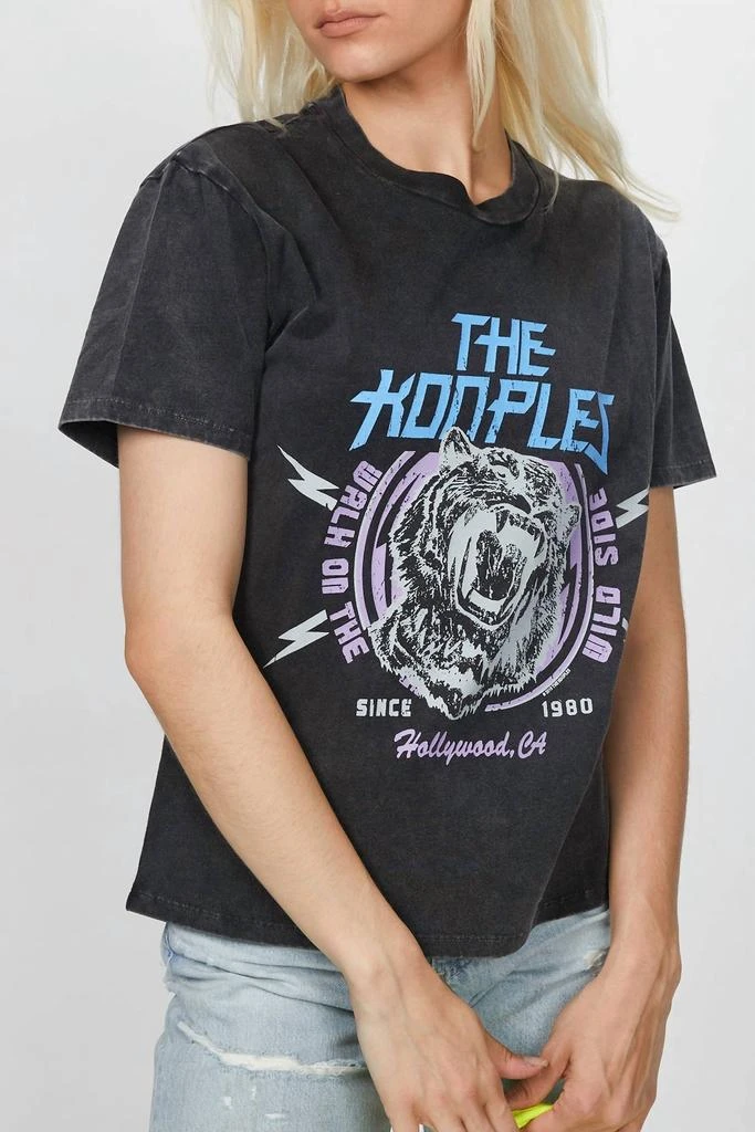 The Kooples T-Shirt With Tiger Print In Black 4