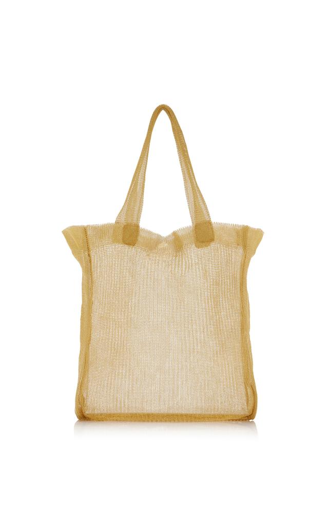 トートバッグ THE ROW MINI TOTE BAG IMOGEN IN GOLD-PLATED BRASS THE ROW Imogen Mini Tote Bag in Brass Mesh | Neiman Marcus