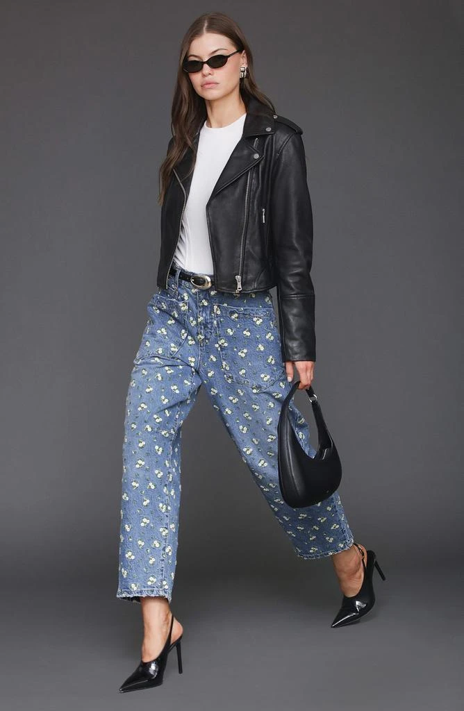 Avec Les Filles Leather Biker Jacket 7