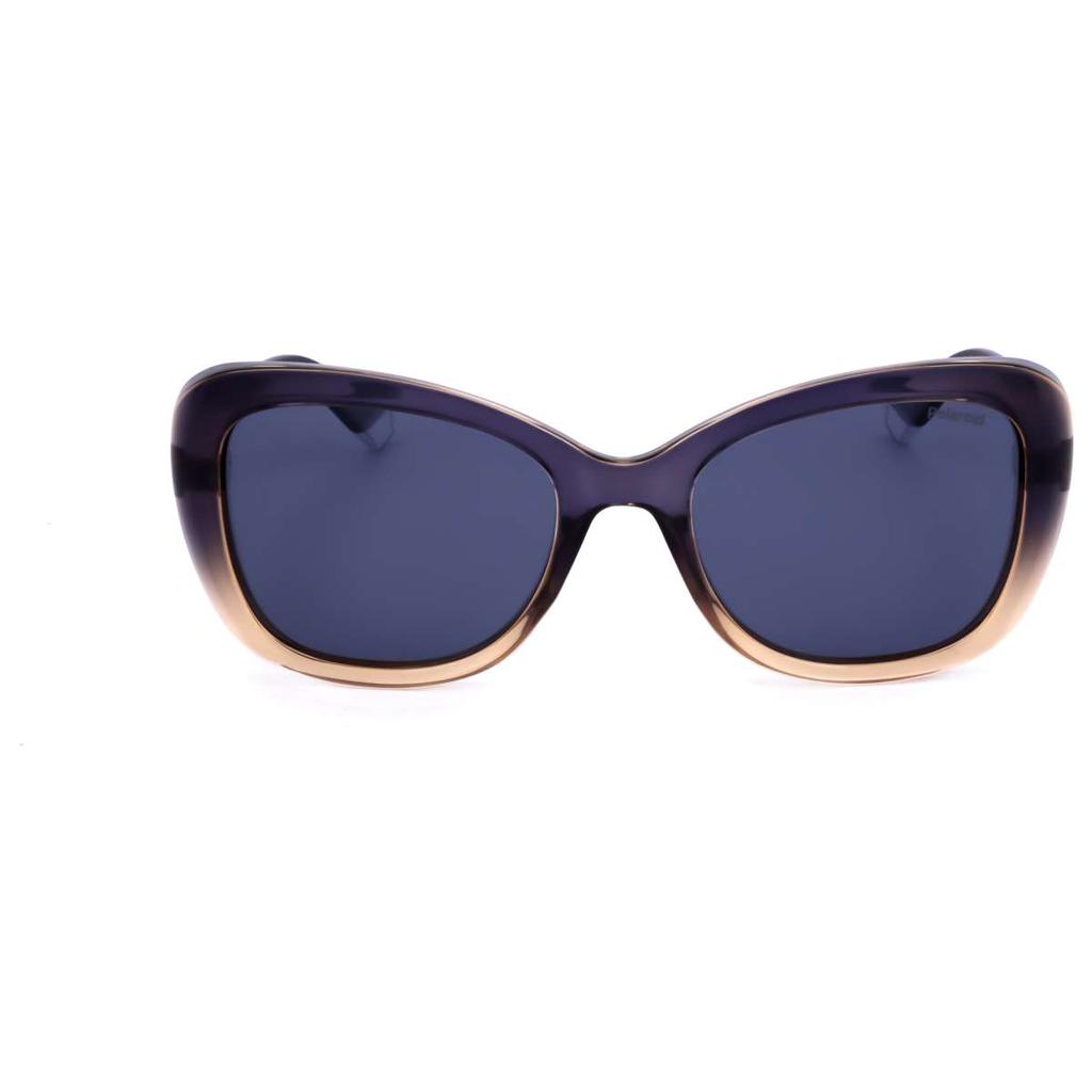 Polaroid Polaroid Women's Blue Rectangular Polarized Sunglasses